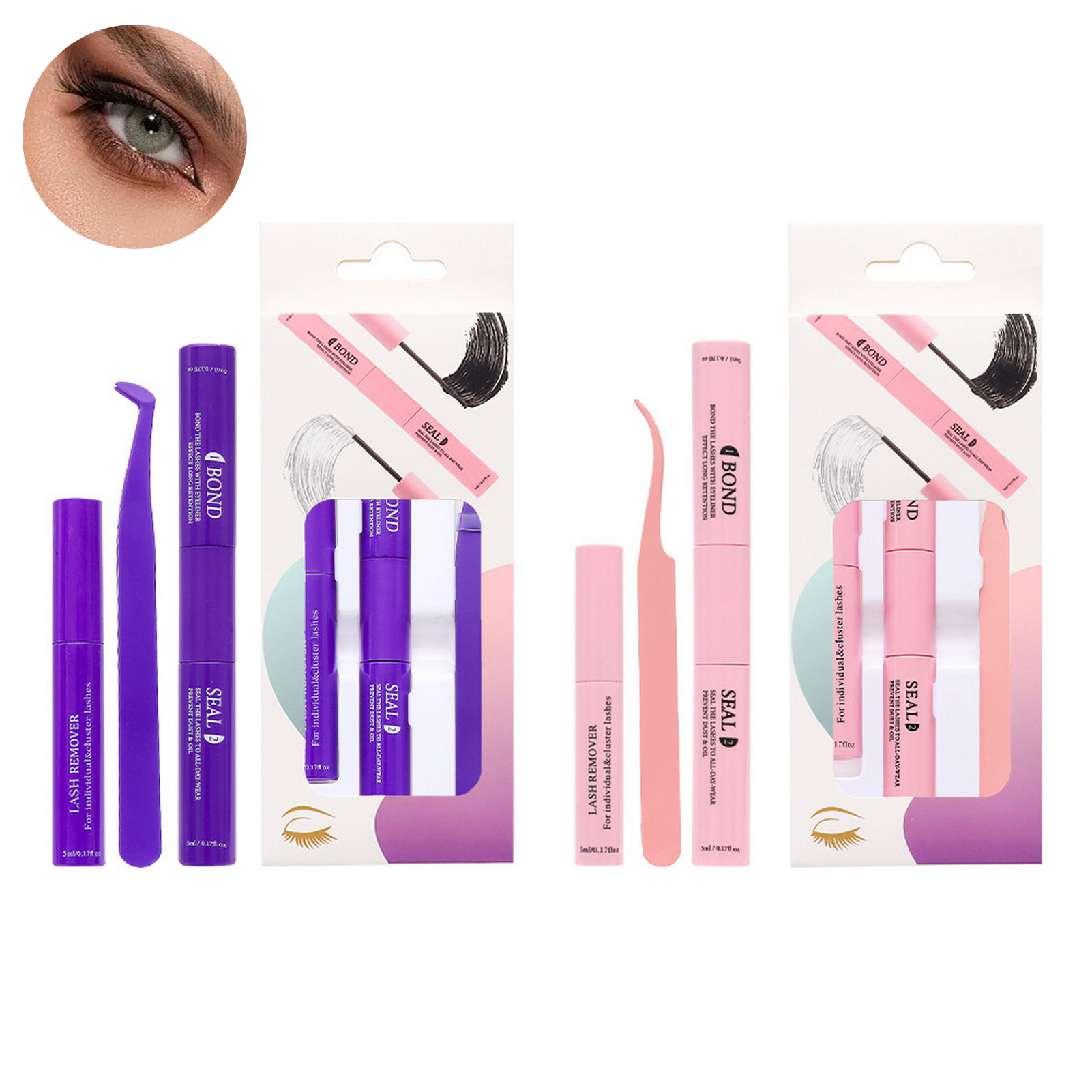 Eyelash Extension Glue Remover - Professional Eyelash Extension Glue Remover Tweezers