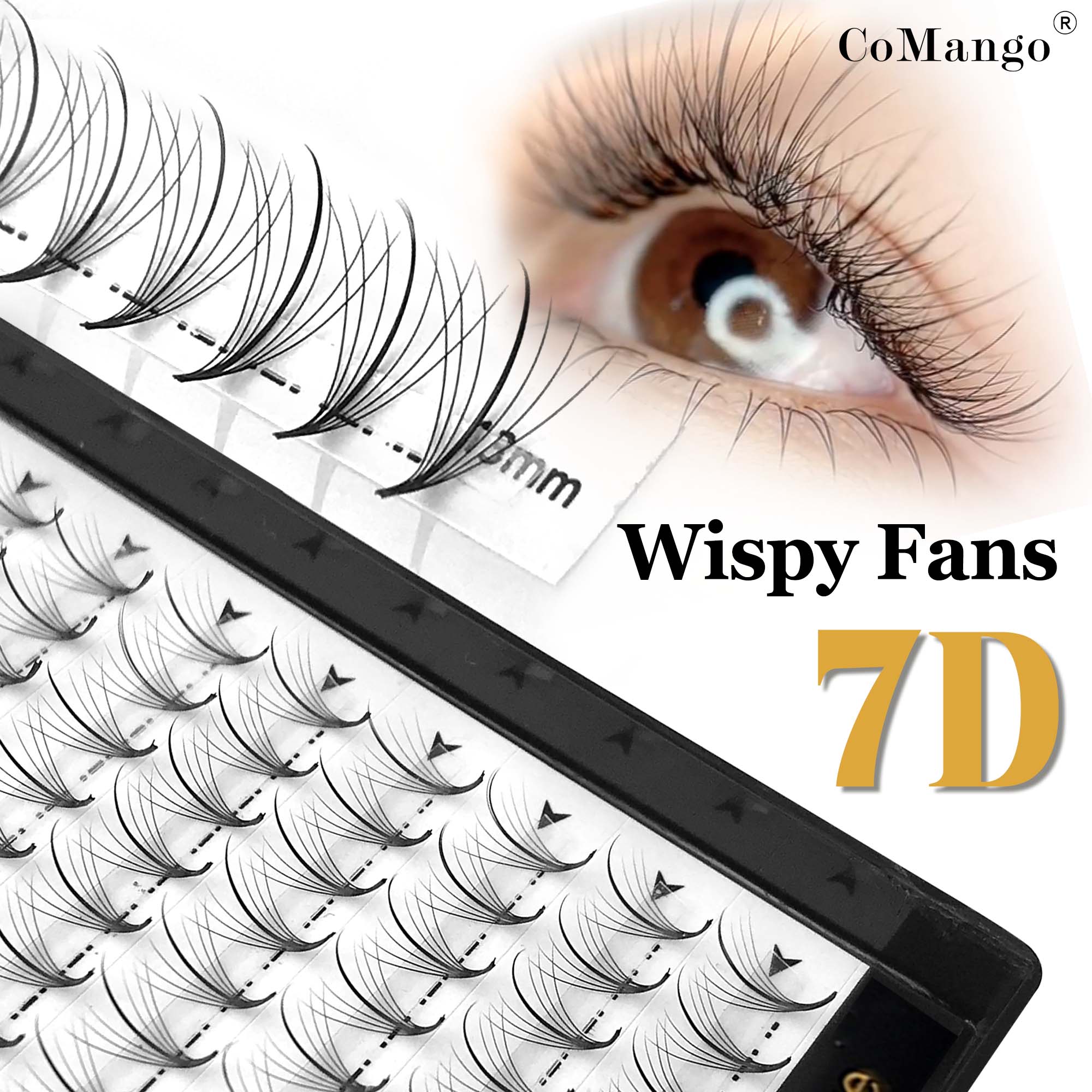 Eyelash Extension Hybrid - New 7D 120Fans Wispy Premade Fans