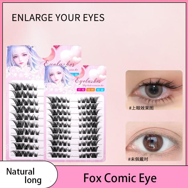 80 Single Clusters Skew Flying - Eyelash Extension Hybrid recension och pris