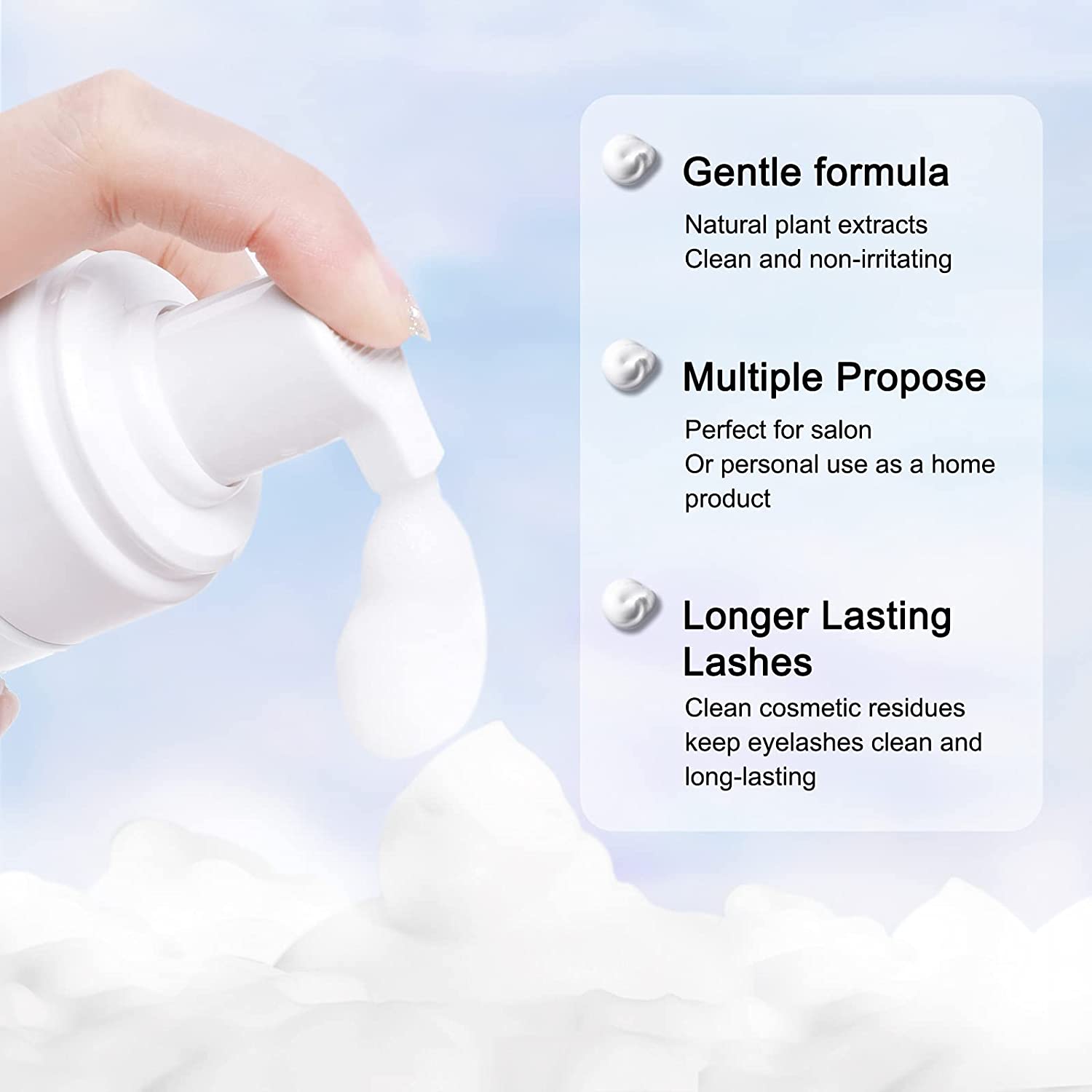 50ML Lanthome Pro Eyelash Exte - Eyelash Extension Foam Cleanser recension och pris