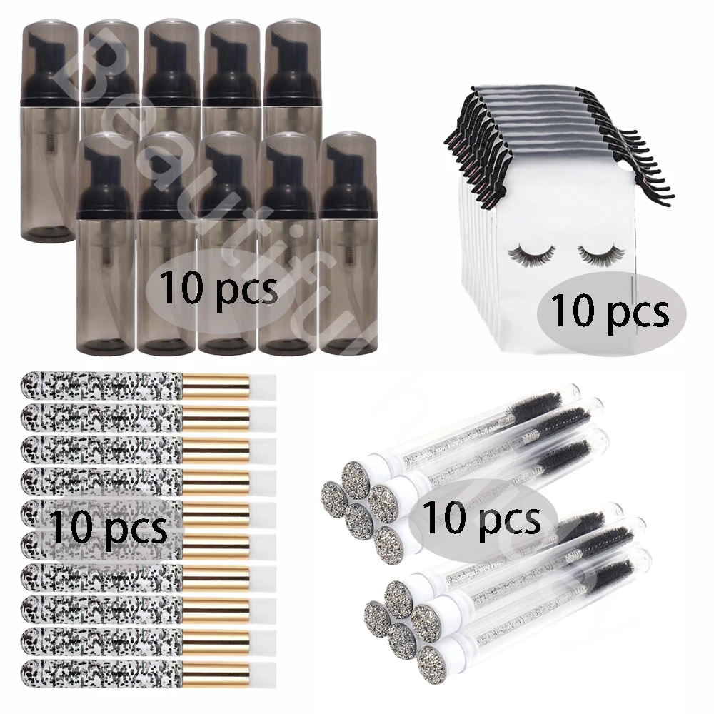 40Pcs/Set Foam Bottle Brush 60 - Eyelash Extension Foam Cleanser recension och pris