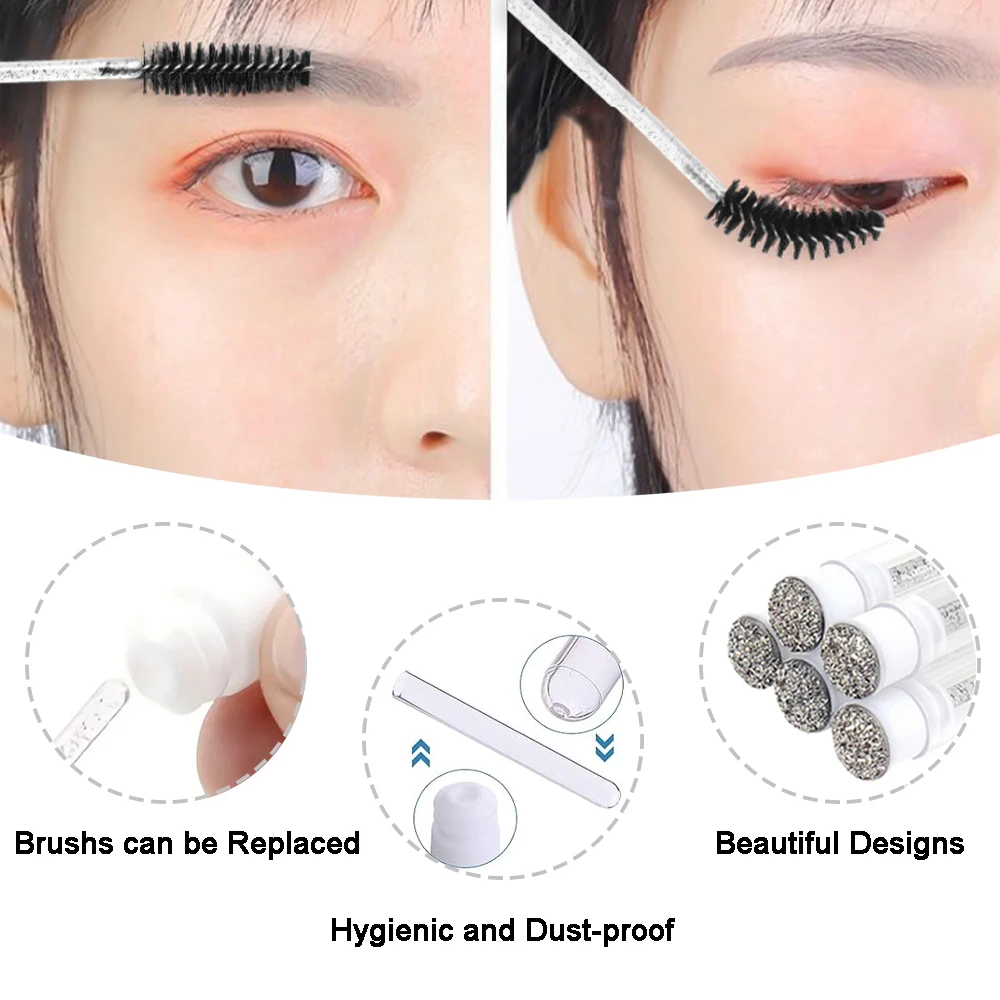 40Pcs/Set Foam Bottle Brush 60 - Eyelash Extension Foam Cleanser recension och pris