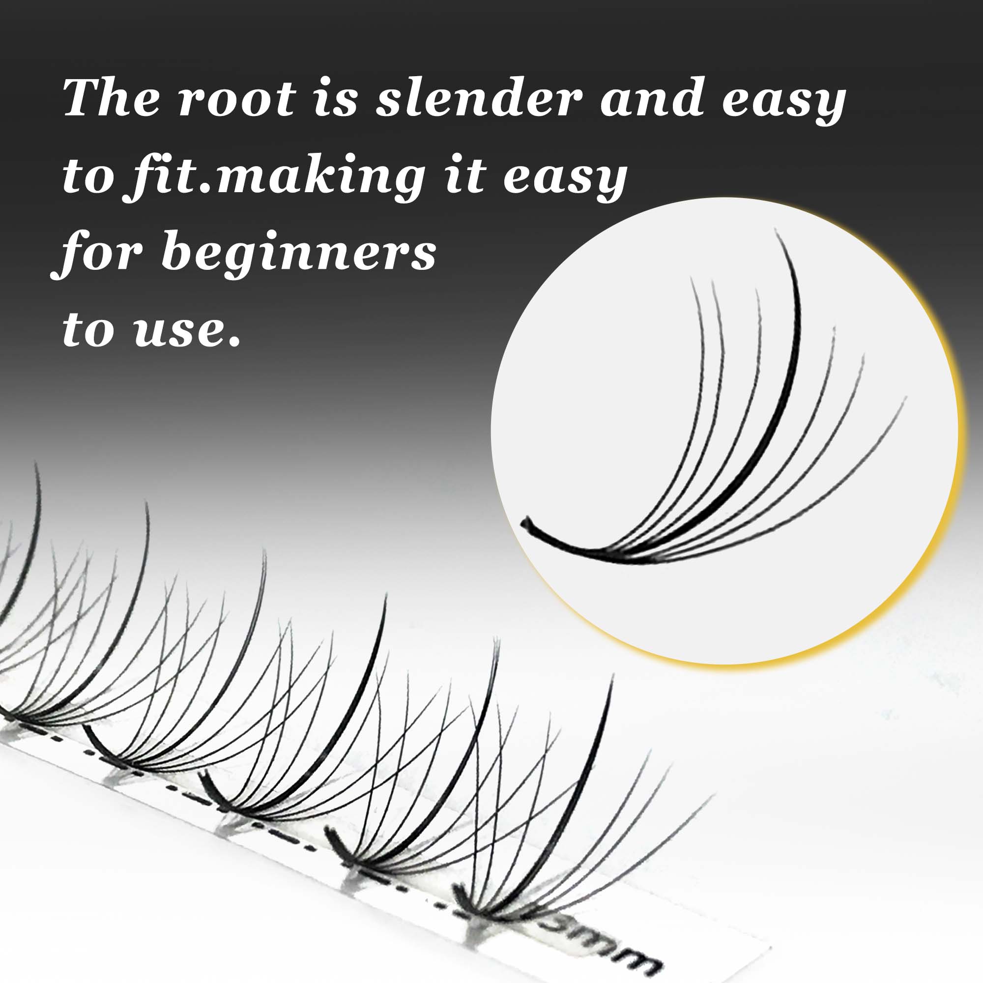 New 7D 120Fans Wispy Premade F - Eyelash Extension Hybrid recension och pris