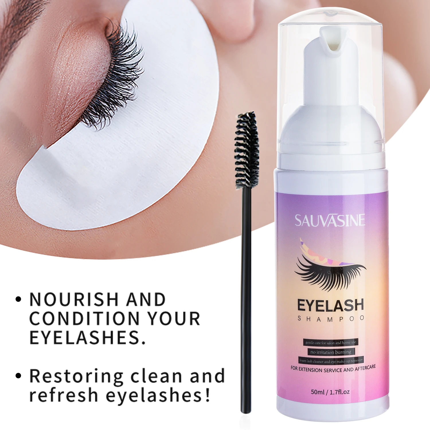5/10PCS 50ML Eyelash Extension - Eyelash Extension Foam Cleanser recension och pris