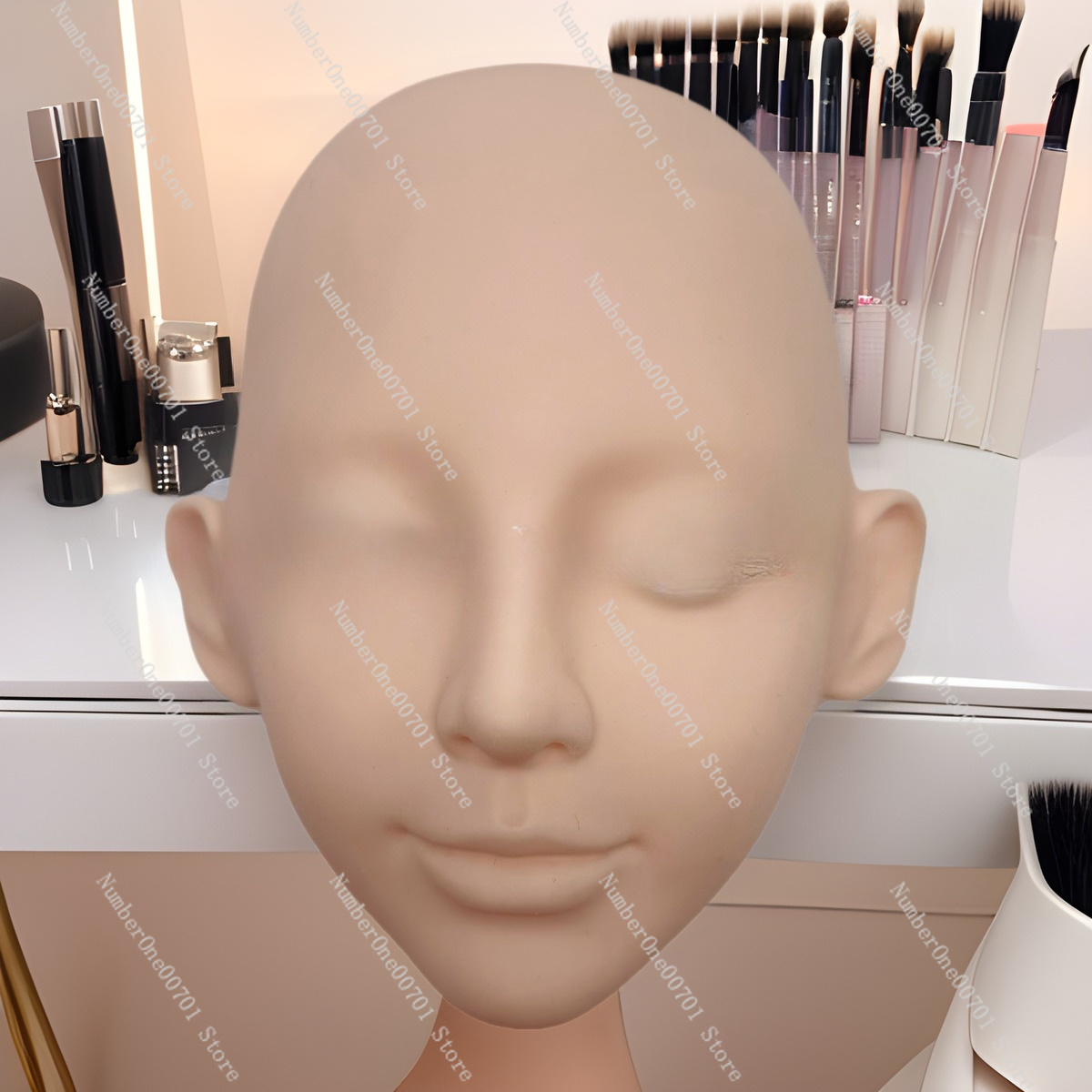 3-Layer Silicone Mannequin Hea - Eyelash Extension Open Eye recension och pris