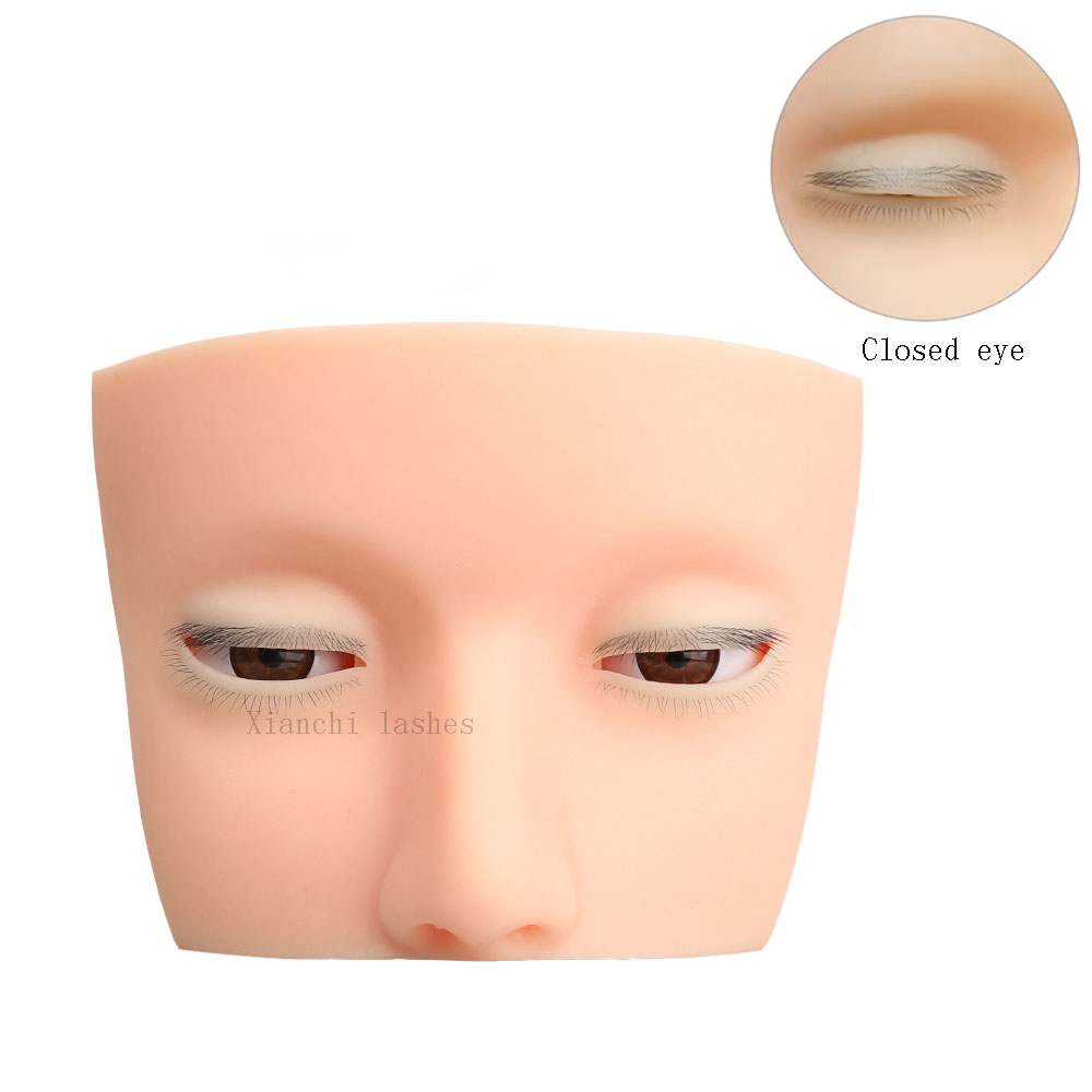 4 Layered Mannequin Head for E - Eyelash Extension Open Eye recension och pris