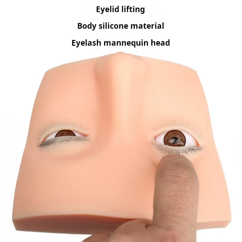 4 Layered Mannequin Head for E - Eyelash Extension Open Eye recension och pris