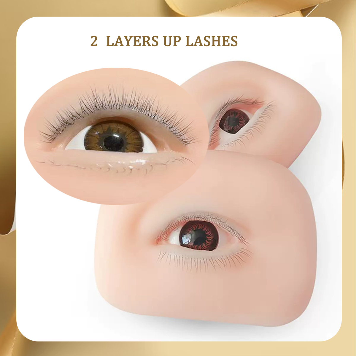 3D False Eyelash Mannequin Fla - Eyelash Extension Model recension och pris