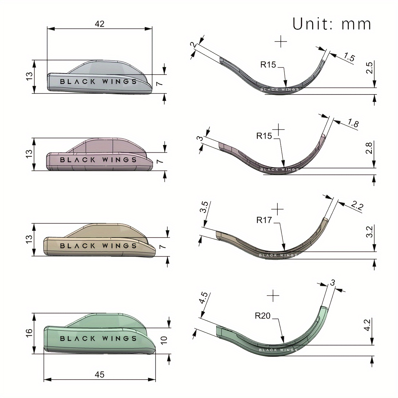 4 Pairs Lash Lift Silicone Pad - Eyelash Extension Model recension och pris