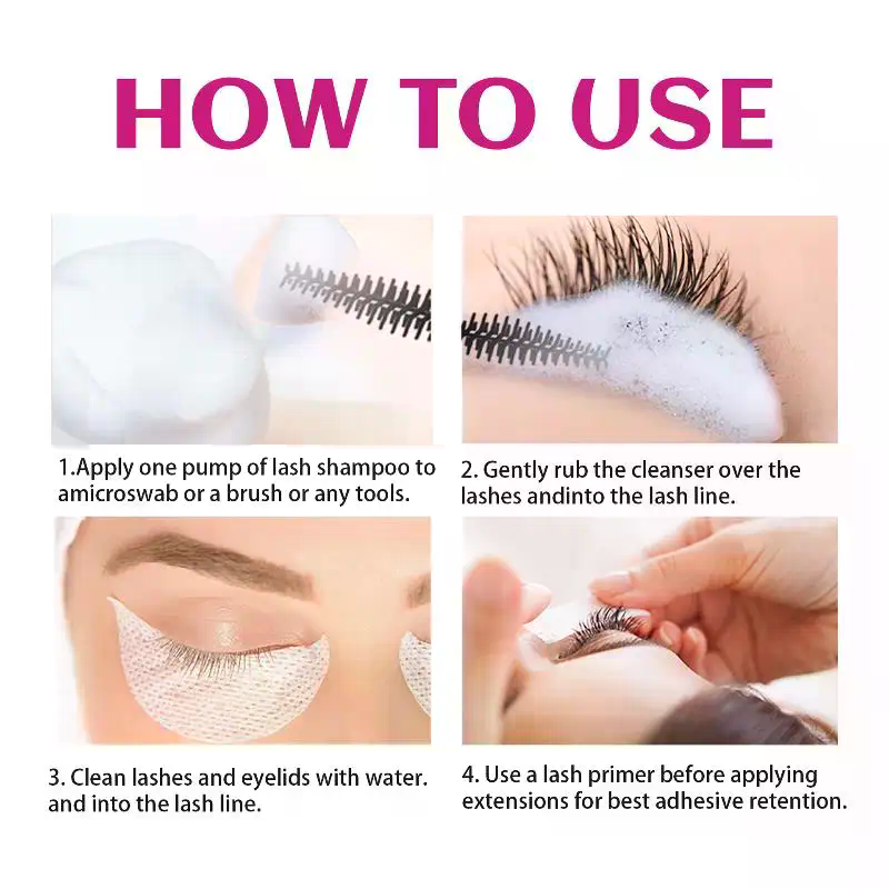40ml Eyelash Extension Shampoo - Eyelash Extension Foam Cleanser recension och pris